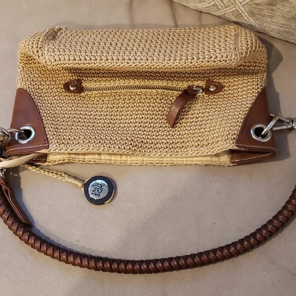 THE SAK crochet brown and tan shoulder bag - Picture 6 of 6